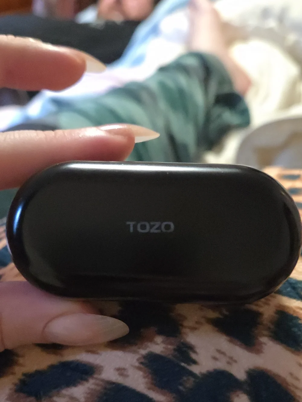 TOZO Black True Wireless Earbuds with Charging Case